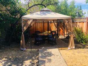 backyard overhang